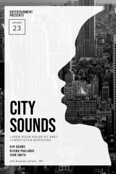 Copy of Urban city Party Flyer Template