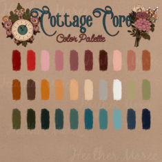Cottagecore Color Palette Procreate Vintage Colors for – Etsy