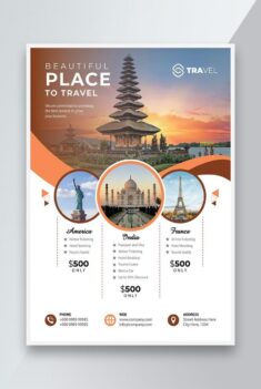 Holiday Travel Flyer Design Template | EPS Free Download – Pikbest