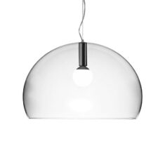 Kartell Transparent FL/Y Suspension Lamp by Lumens