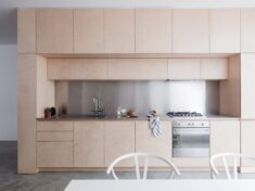 Larissa Johnston arranges minimal London home around plywood box