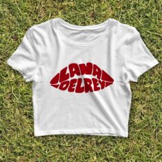 Lips Lana Del Rey Logo Crop Top – Music Shirt, Lana Del Rey, Aesthetic 2000s Shirt, Trendy ...