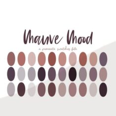 Mauve Mood Color Palette  Procreate Color Palette  Purple – Etsy