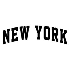 New York Arched Text Commercial Use vector Art  .eps, .dxf, .svg .png. Vinyl Cutter Ready, T-Shi ...