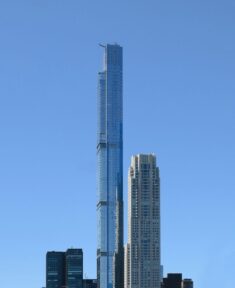 Photos of supertall skyscraper Central Park Tower nearing completion