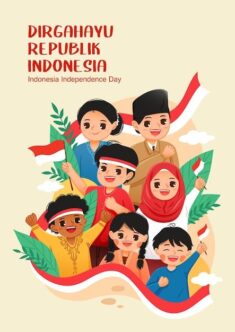 Premium Vector | People celebrate indonesia independence day hari kemerdekaan indonesia