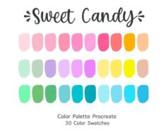 Procreate Color Palette Sweet Candy  Color Swatches  Instant – Etsy