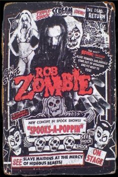 Rob Zombie Double Sided Spooks Retro Tin Sign Vintage Poster Plaque Wall Decor for Bar Cafe Gard ...