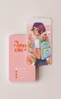 The Funky Cake Art Business Card – Business Card design inspiration