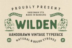 Wilden – Handdrawn Vintage Typeface