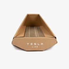 Tesla releases cardboard cat house informed by Cybertruck in China