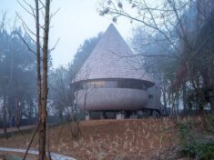 The Mushroom, A Wood House in the Forest / ZJJZ
