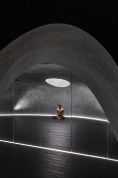 StudioX4 designs cavernous meditation space in downtown Taipei