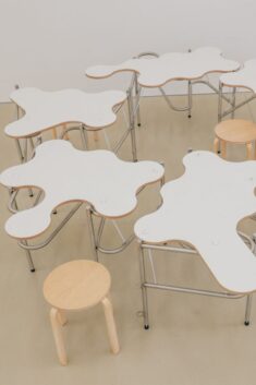 McCloy + Muchemwa and Mitre & Mondays design tessellating Partly Cloudy Tables