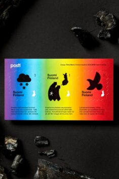 Berry Creative designs Climate Change Stamps with heat-reactive ink