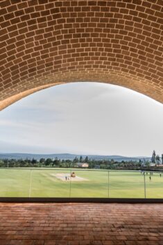 Light Earth Designs creates sustainable cricket pavilion of self-supporting parabolic roofs