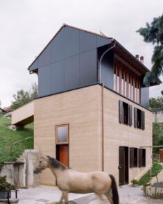 Madeleine Architects converts pigsty into The Recipe house in Switzerland