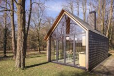 This Light-Filled Cabin in the Netherlands Is Completely Made by Hand