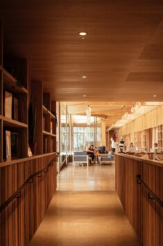 Studio Weave adds wood-lined community space to east London library