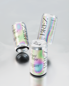 BREZ Sparkling Beverages Combines Cannabis And Mushrooms In Dream-Like Packaging