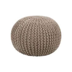 Chandra Contemporary Cotton Cord Pouf by 2Modern