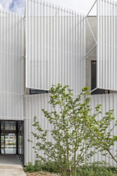 Conservatoire of Music and Dance by PPA Architectures features pleated metal sunscreen
