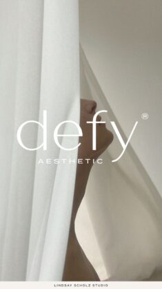 Defy Aesthetic Minimalist Modern Skincare Brand Identity Design from Lindsay Scholz Studio