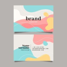 Free Vector | Colorful business card template