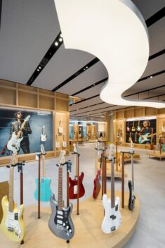 Klein Dytham Architecture gives Fender’s first flagship store a welcoming feel