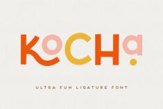 Kocha | Playful Ligature Font