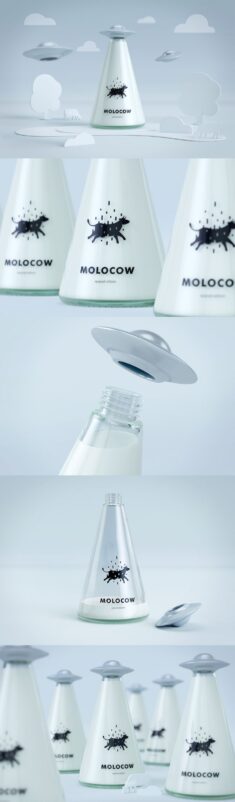 Playfully Creative UFO-Inspired Milk Packaging Is Out of This World
