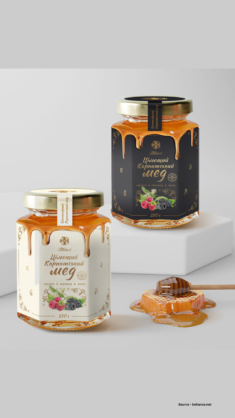 Premium Honey packaging design