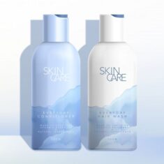 Premium Vector | Beauty, skincare, cosmetics, healthcare or haircare bottle with sea / ocean / n ...