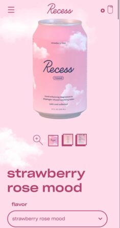 Recess Strawberry Rose Mood Drink ☁️💕