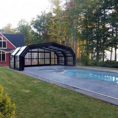 Retractable Pool Enclosure in Maine Home from Libart