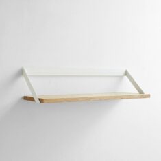 Ribbon White Wall Shelf by Unison