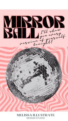 Taylor Mirrorball Poster Folklore Disco Ball Print Retro – Etsy