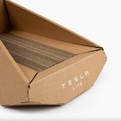 Tesla releases cardboard cat house informed by Cybertruck in China