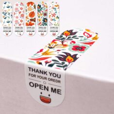 Thank You For Your Order Sticker for Seal Labels Floral Color Labels Sticker handmade Stationery ...