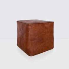The Citizenry Riad Leather Ottoman by The Citizenry