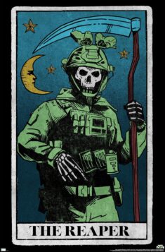 Trends International Call of Duty: Modern Warfare 2 – Ghost Tarot Card Wall Poster, 14.725 ...