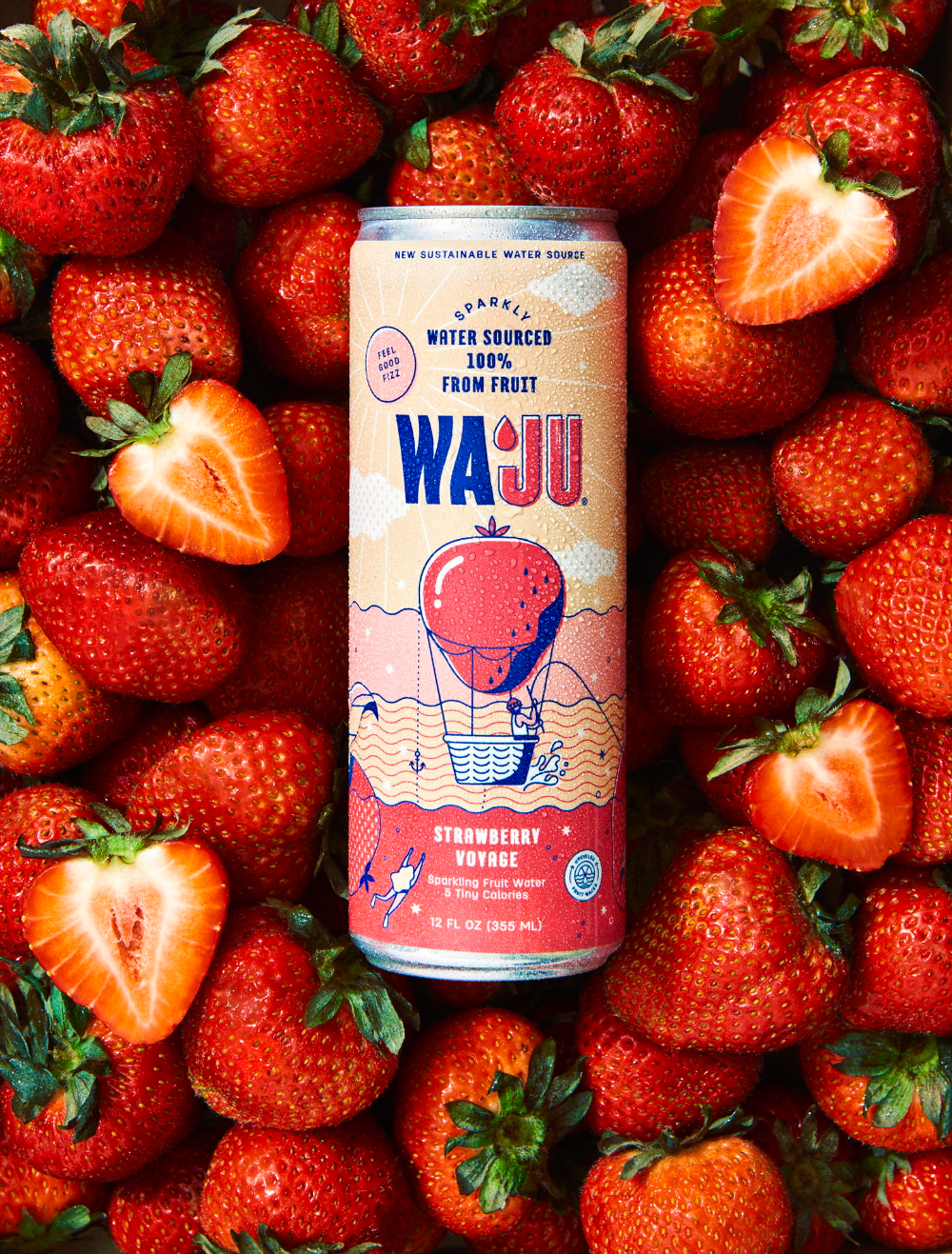 Waju Is The First Upcycled Sparkling Water From Fruit