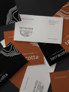 Сeramics studio & store Terracotta Business cards & Logo Design | Earth forms |
