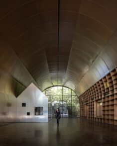 Wutopia Lab reveals “shimmering whale” Shanghai museum with arched copper shell